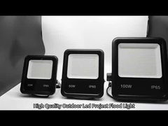 IP65 150w مصباح الفيضانات LED مضاد للماء الخارجي الألومنيوم الزجاج المقاوم