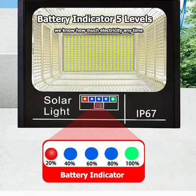 Upgraded Solar Flood Light 25W 40W 60W 100W 200W 300W LED With Battery Indicator