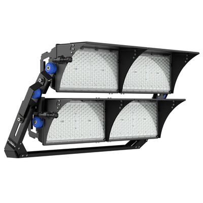 الملاعب الخارجية مصدر ضوء القطب العالي 150lm / W 500W 1000W 150W 2000W مصدر ضوء الفيضانات لملعب كرة القدم